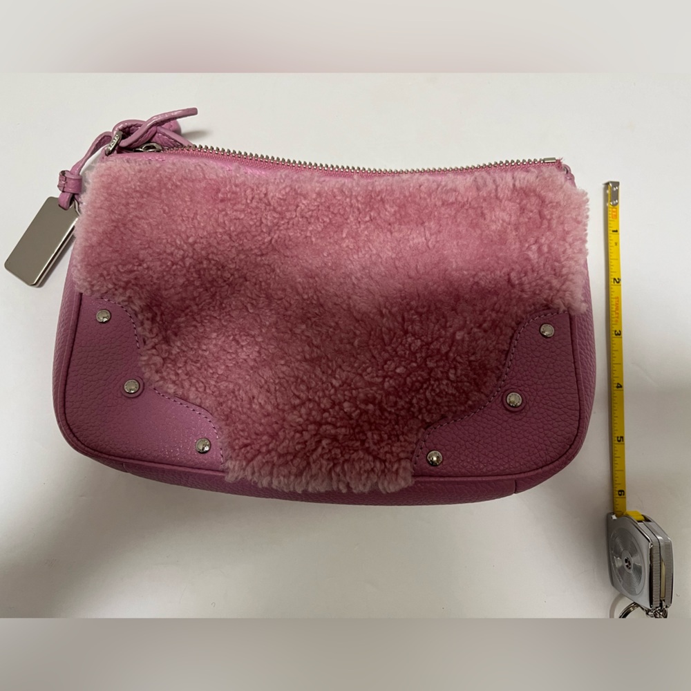 Coach Shearling Leather Small Rhyder
Pochette Zip Crossbody Bag - Picture 7 of 11